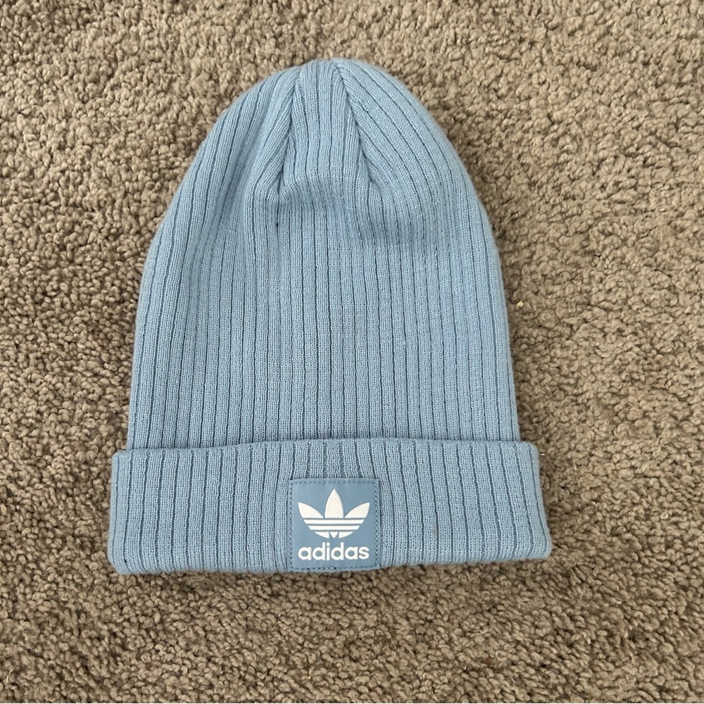 Blue adidas beanie